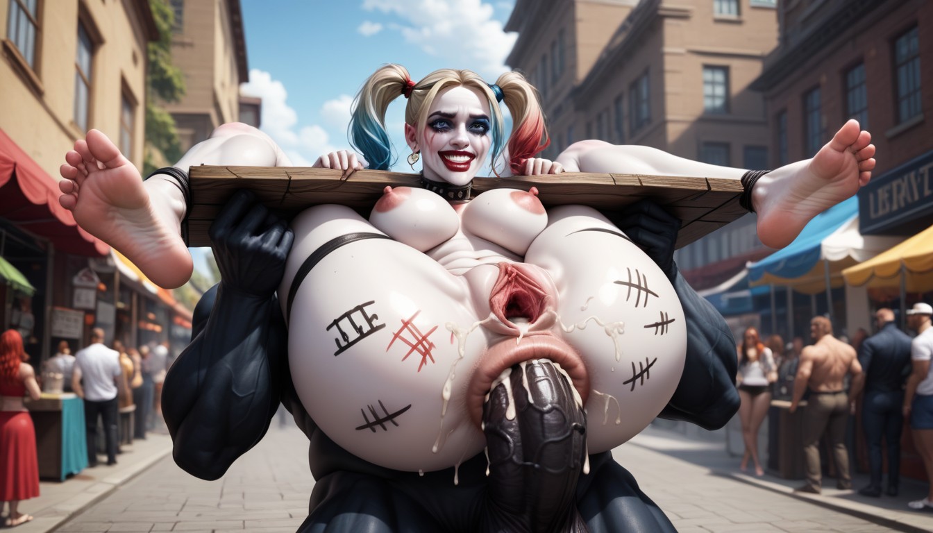 Pillory, Market Square, Harley Quin From Batman AI Porn