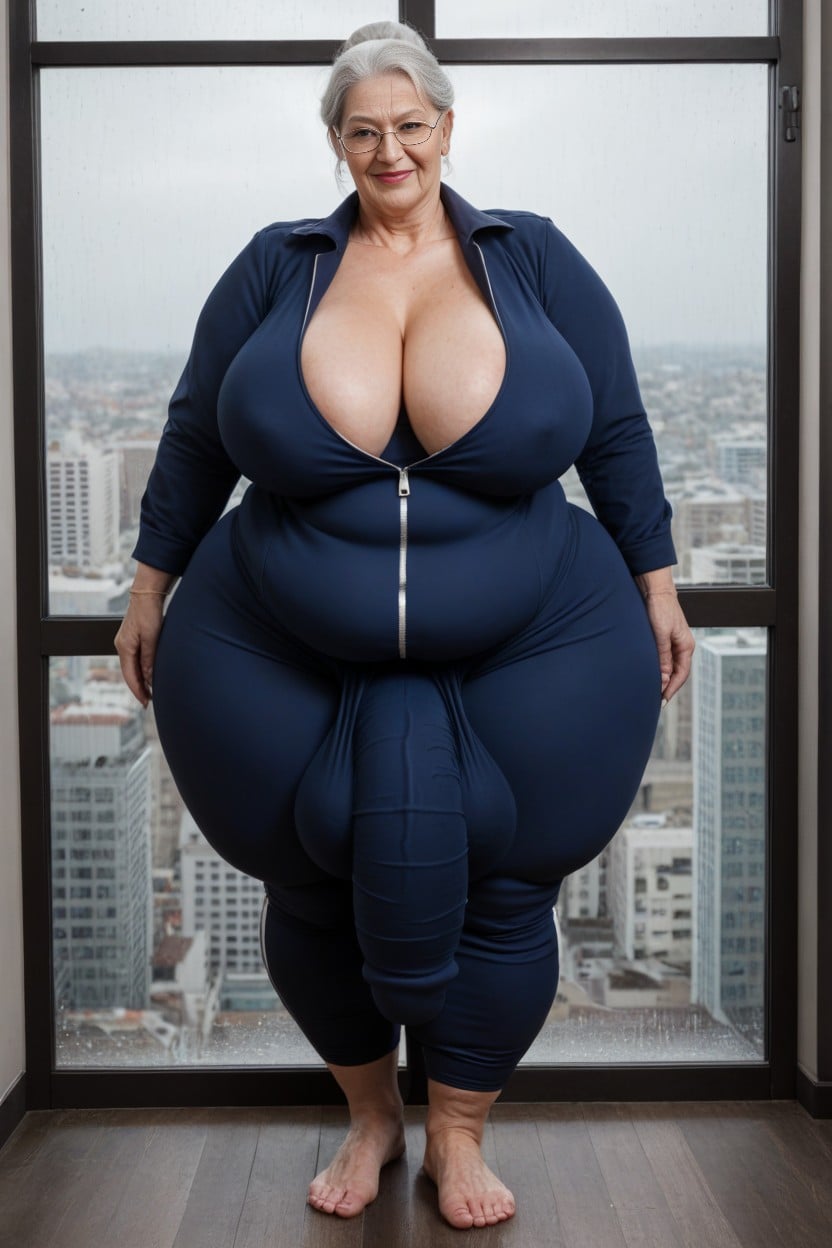 Ultra Detailed Bulge, Huge Obese Belly, Hairy Bushy Thighs Like A Sasquatch AI Porn