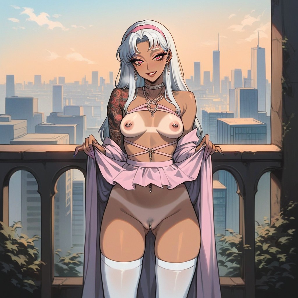 Inviting You In, Nipple Piercings, Thick Eyelashes Hentai AI Porn