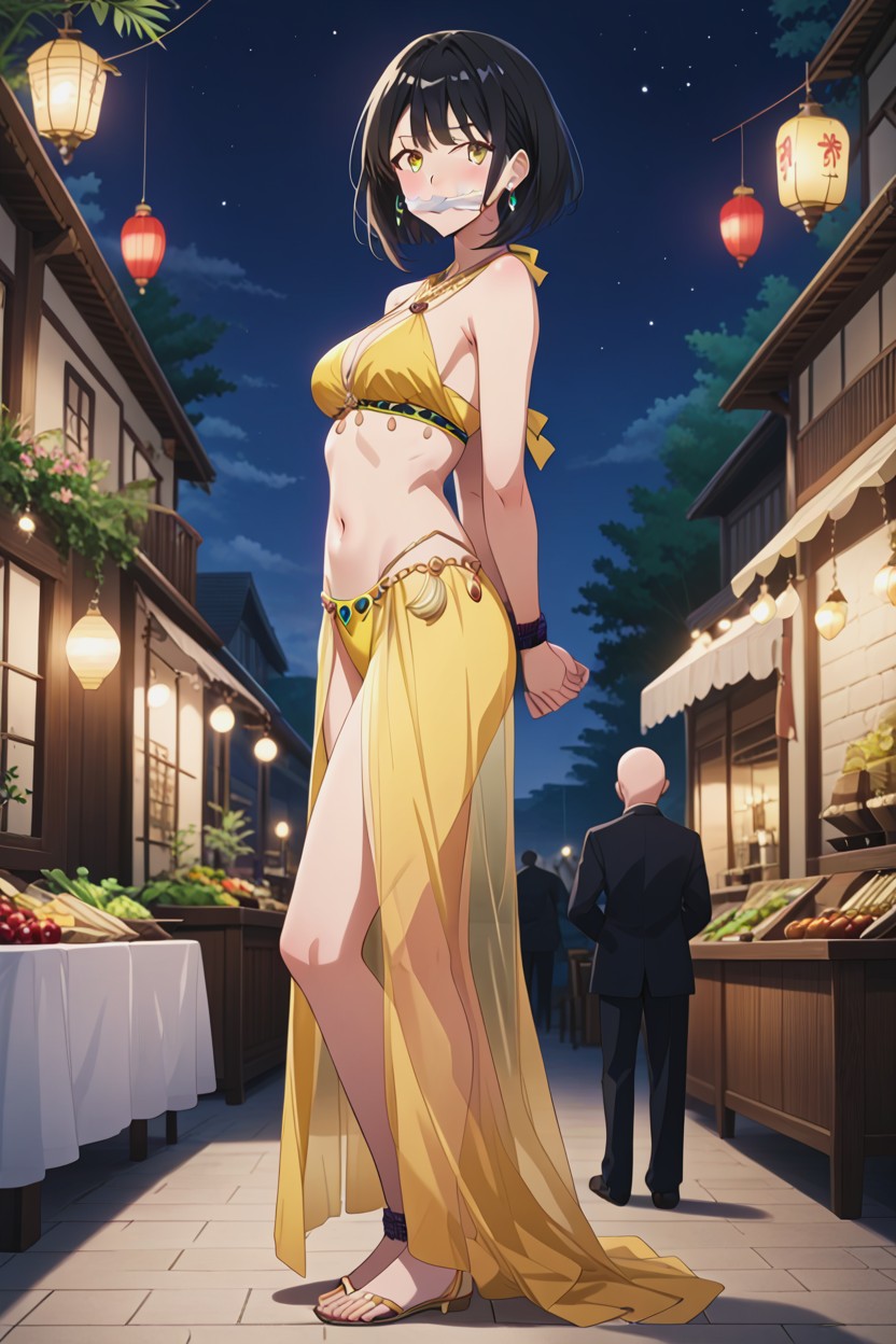 Black Hair, Female Gag, Corto Hentai IA