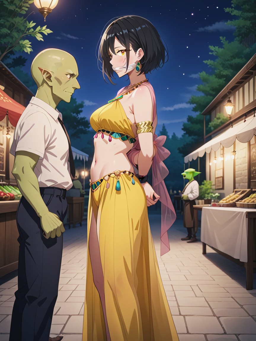 With Male Goblin, Detailed Eyes, Beautiful Face Hentai AI Porn