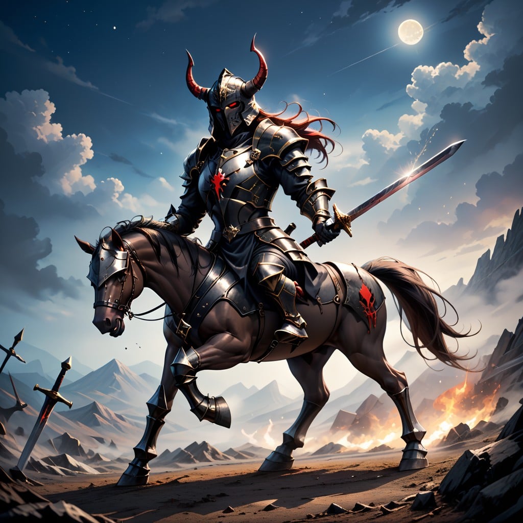 Has Horns, Full Body, Shoulder Pads With Horns AI Porn
