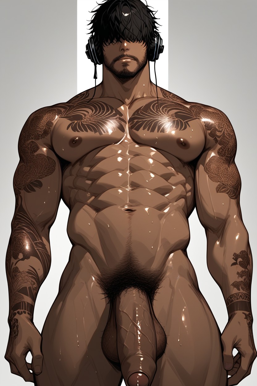 Wearing Headphones, Sweaty, 25+ AI Gay Porn