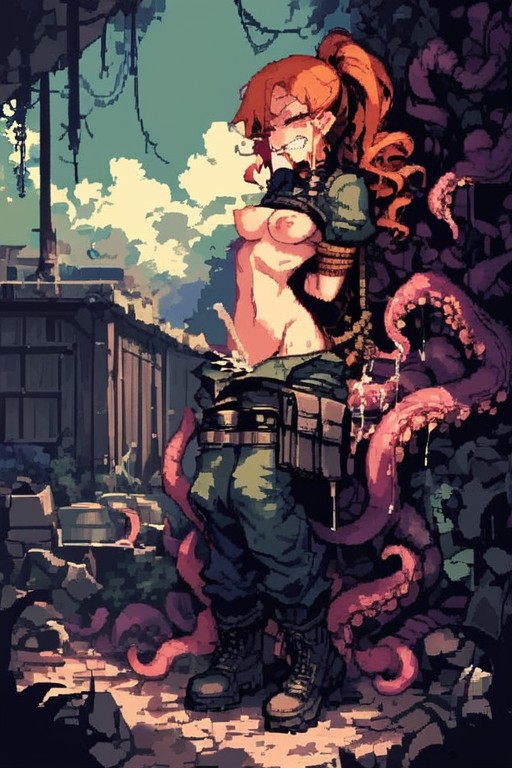 Clenched Teeth, Angry, Tentacles Hentai AI Porn