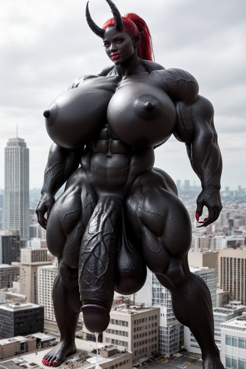 Perfect Tits, Toned Muscles, Giant Body Shemale AI Porn