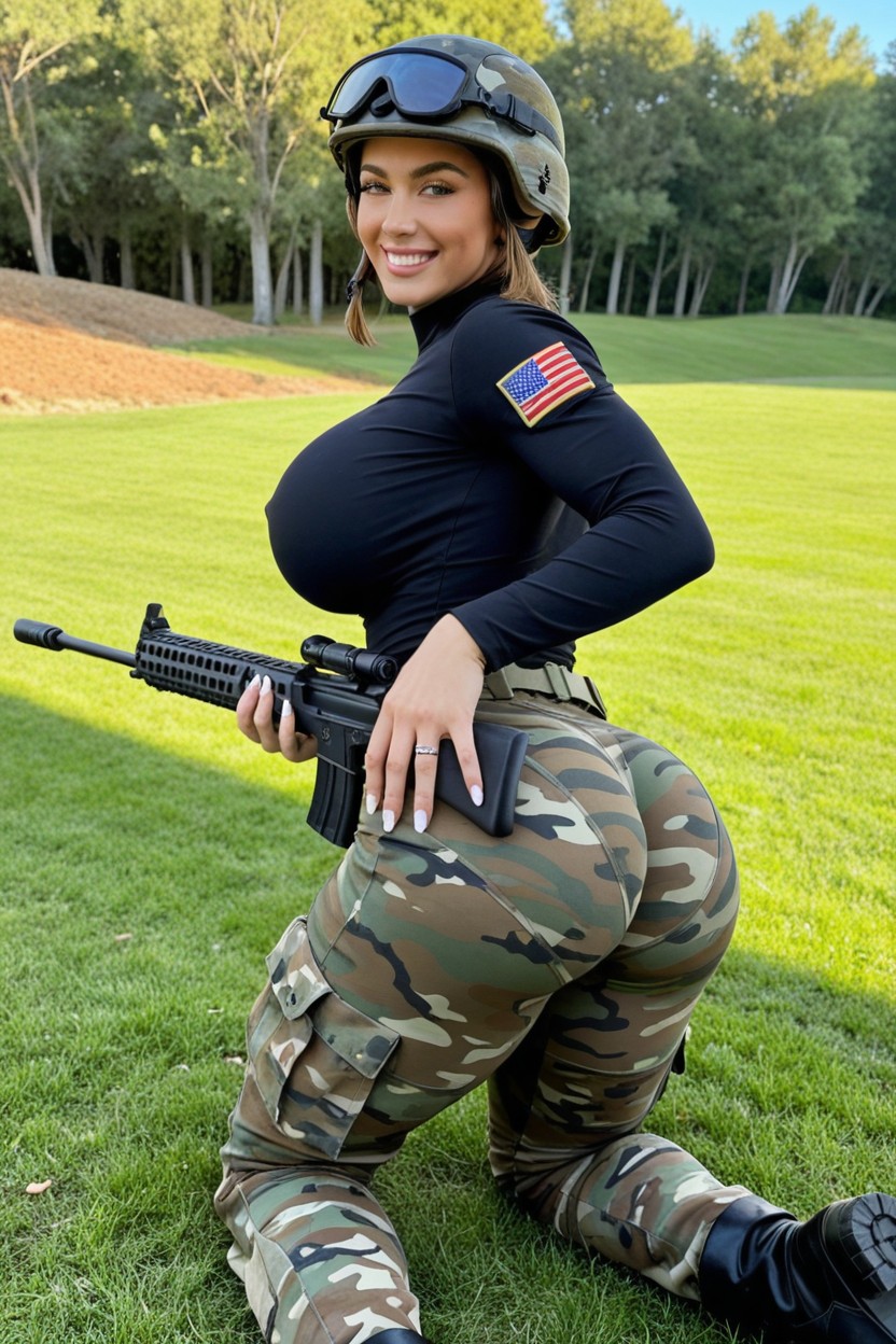 Breast Expansion, Chestnut Hair, Hdr AI Porn