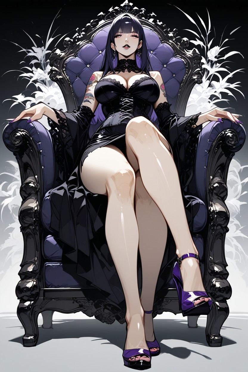 18+, Legs Open, Big Boobs Hentai AI Porn
