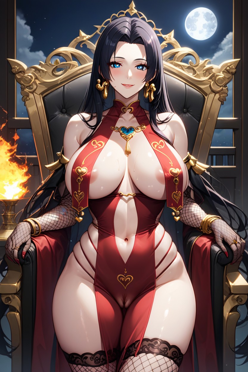 Boa Hancock, Gold Accessories, Perfect Waist Hentai AI Porn