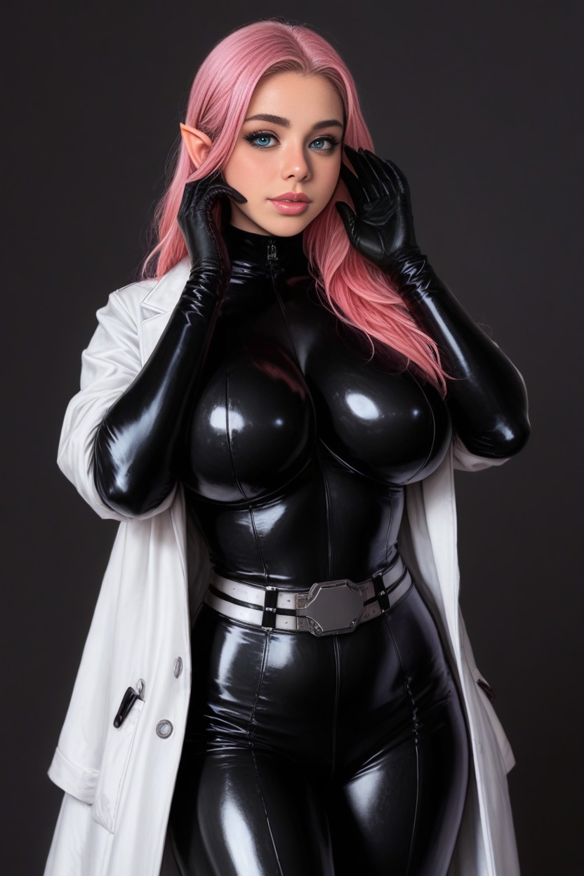 Part Elf Part Robot, Detailed Fingers, Glowing Pink Eyes Porno IA