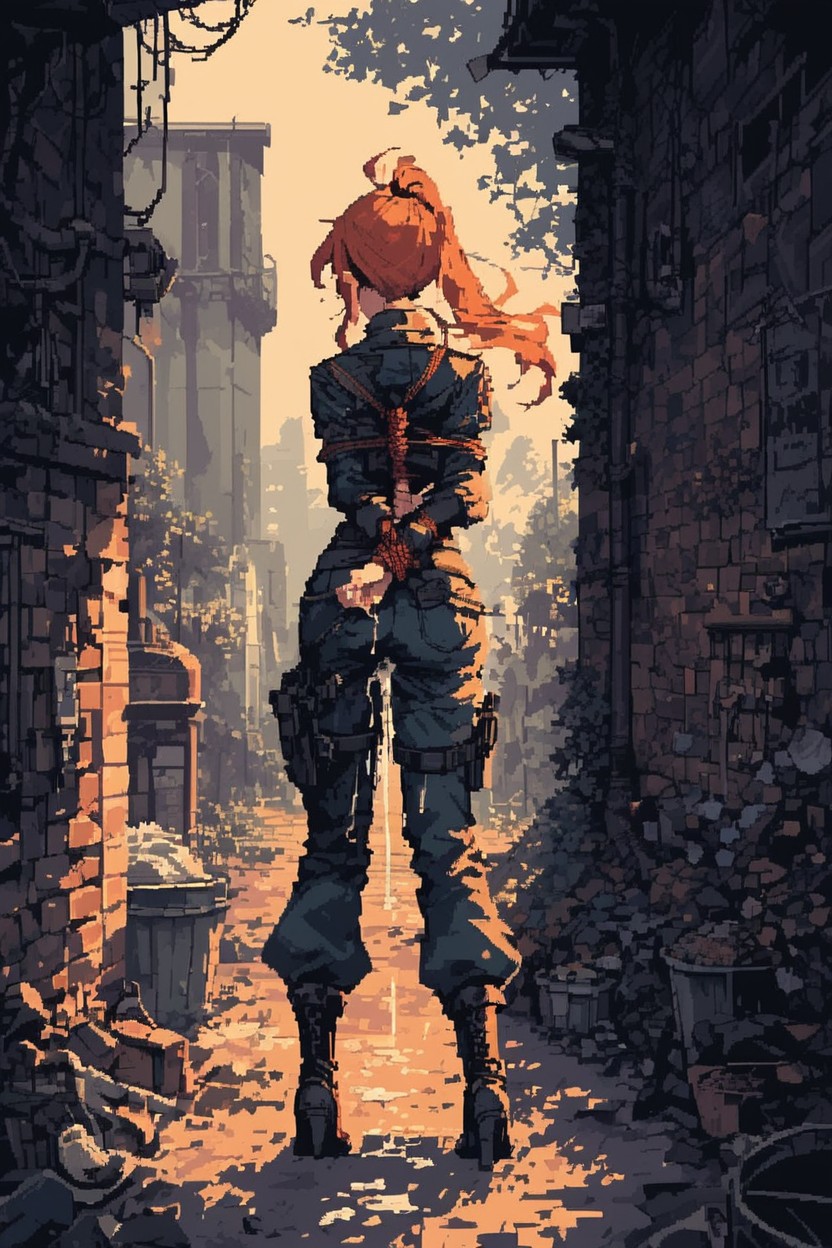 Skinny, Standing, Ginger Hentai AI Porn
