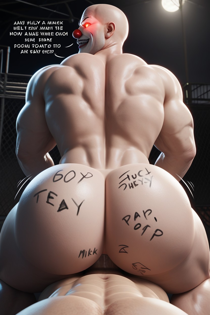 Glowing Eyes, Bottoms Hole Is A Deadly Funhouse, Scary AI Gay Porn