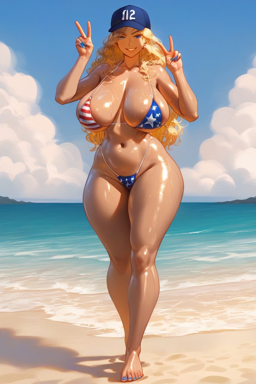 18+, Bikini, Blue Eyes Hentai AI Porn