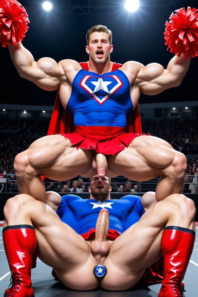 Oversized Muscles, Full Nelson, 25+ AI Gay Porn