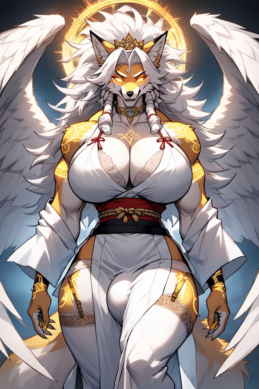 Big Boobs, Long Length, He Has Muscles Furry AI Porn