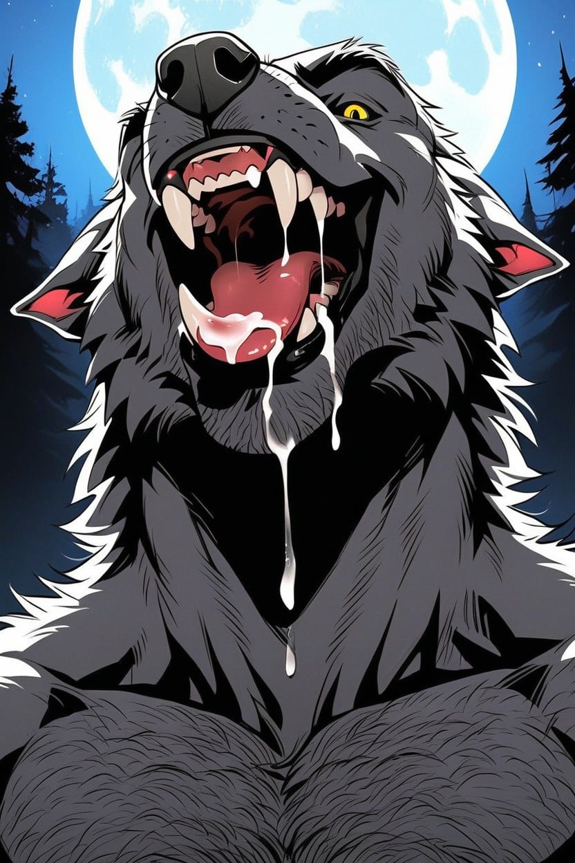 Medium Sized Dangling Hairy Nutsack, Large Fangs, Forest Porno IA Gay