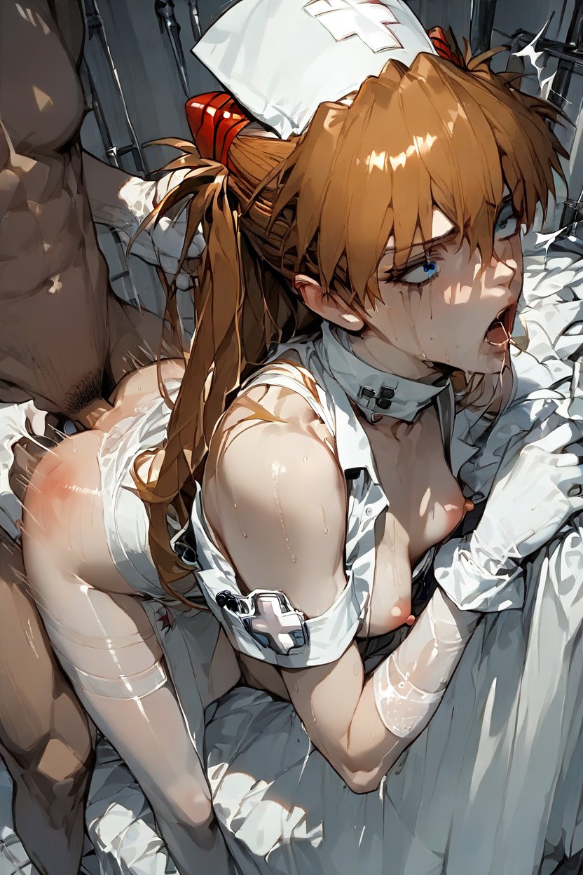 Front View, Throat Fucked, Dripping Sweat Hentai AI Porn