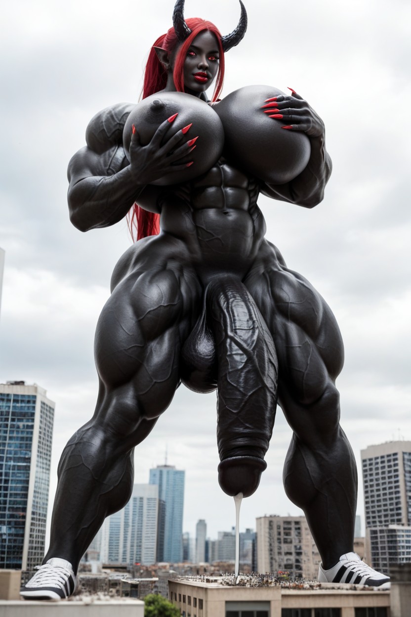 Devil, 25+, Standing Shemale AI Porn