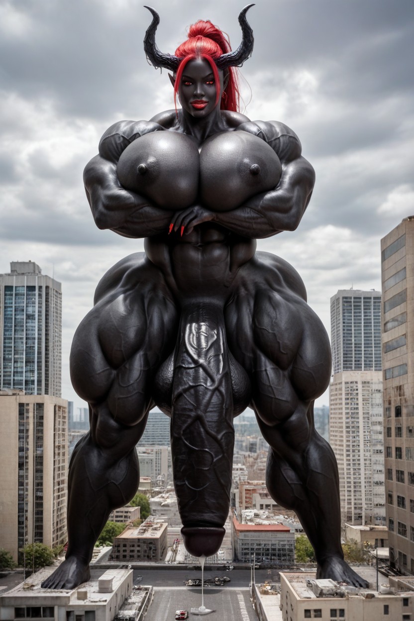 Cosplay, Gigantic Shoulders, Muscular Thighs Shemale AI Porn