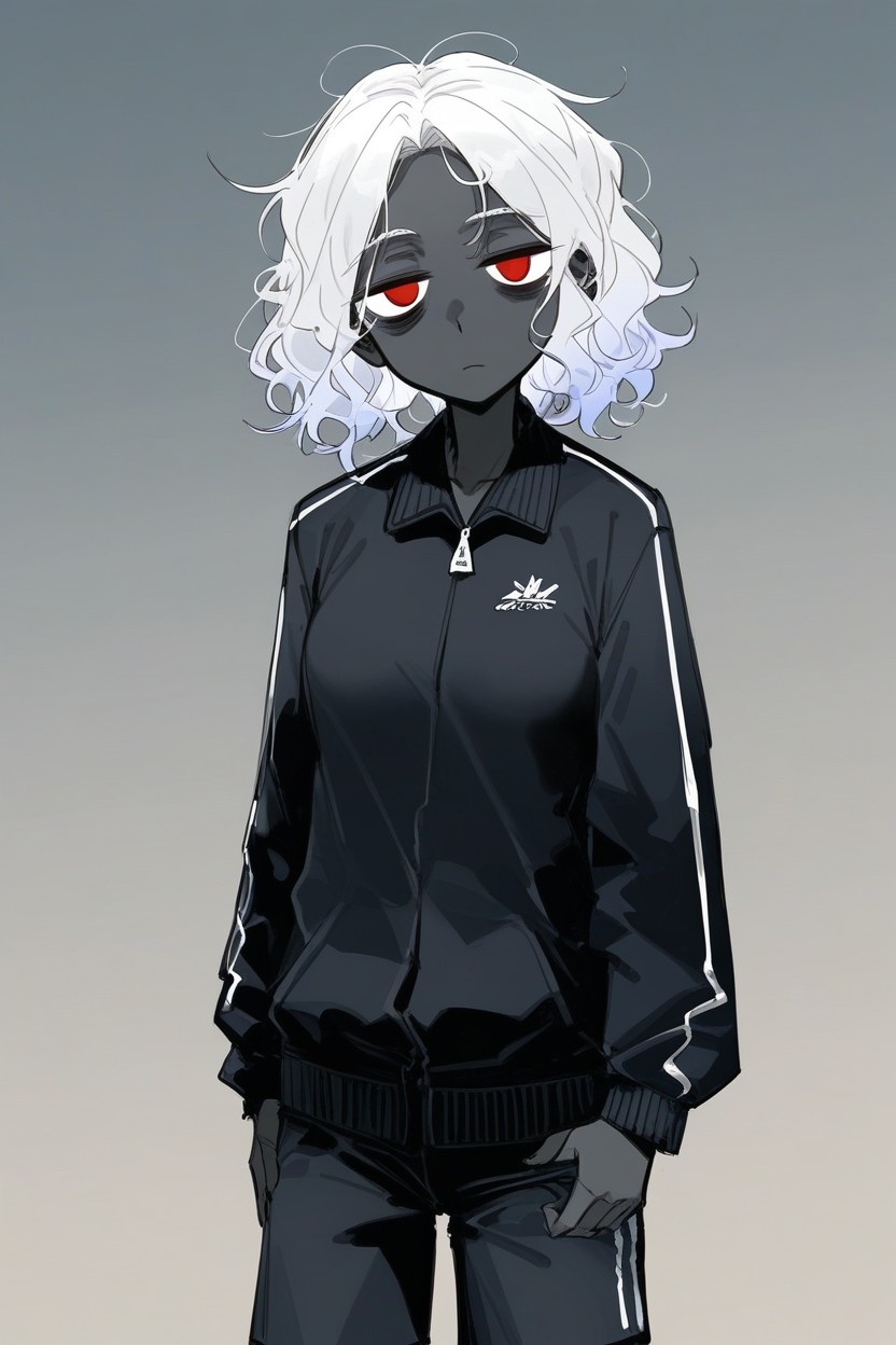White Hair, Baggy Sleeves, Small Ass Hentai AI Porn