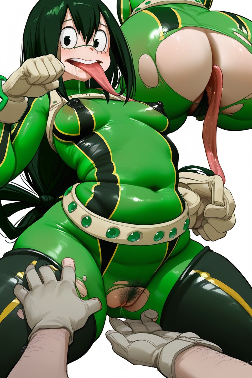 Green And Black Suit, Erect Nipplee, Pet Pose Hentai AI Porn