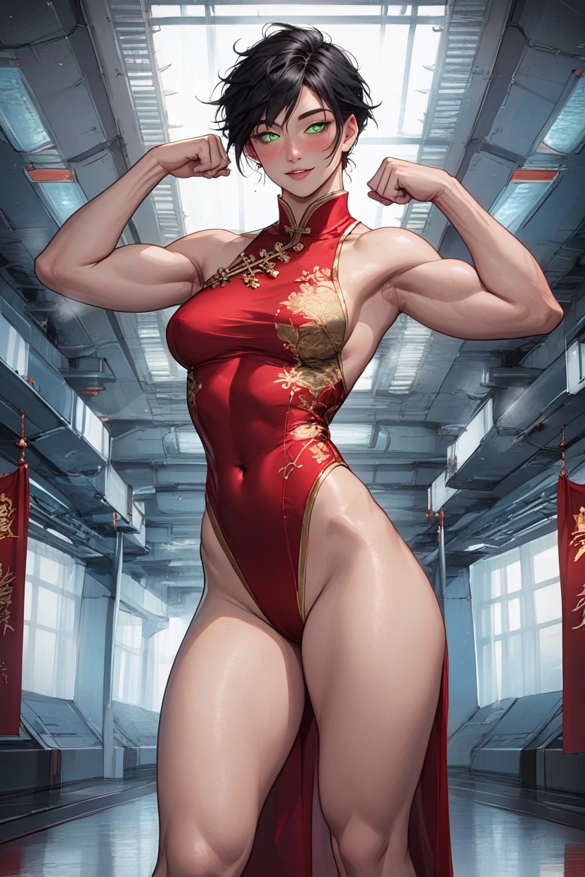 Perfect Body, Small Breasts, Leotard Hentai AI Porn