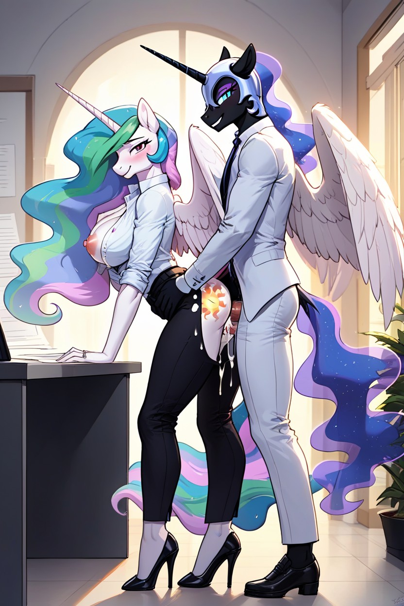 Big Wings, Standing Sex, Large Breast Furry AI Porn