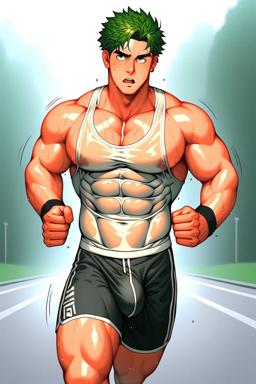 Open Mouth, Muscular Body, High Definition Porno IA Gay