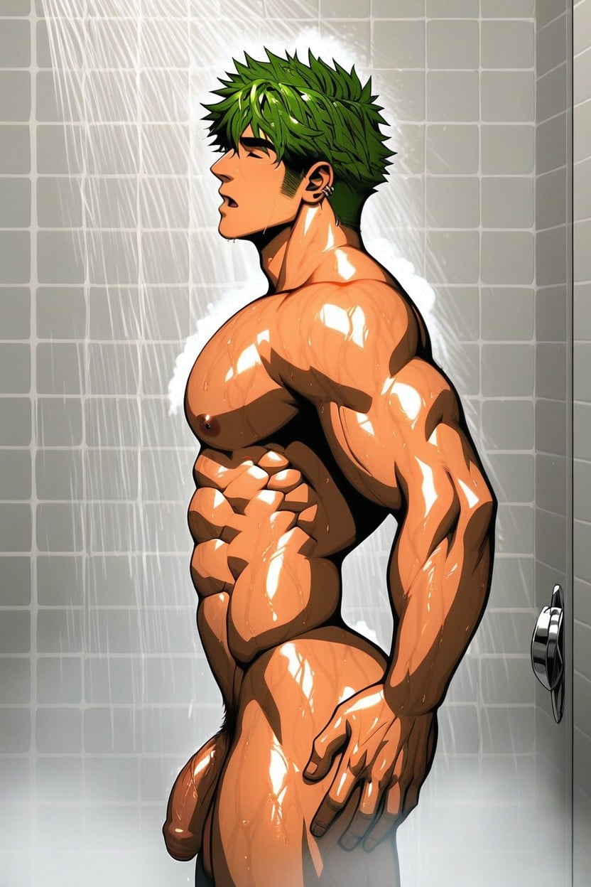 Best Picture, Ear Piercing, Wet Hair AI Gay Porn