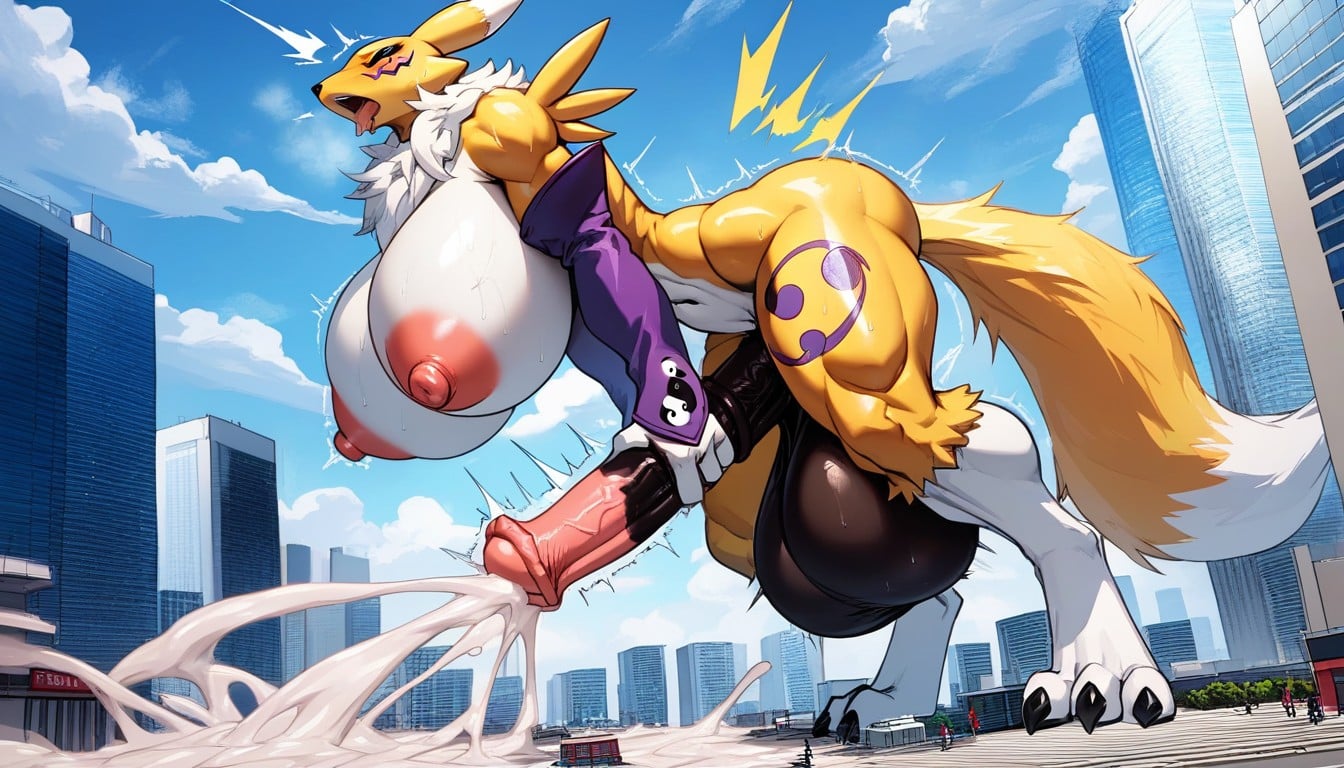 Masturbating, Cum Inside Building, Bottom Up Furry AI Porn