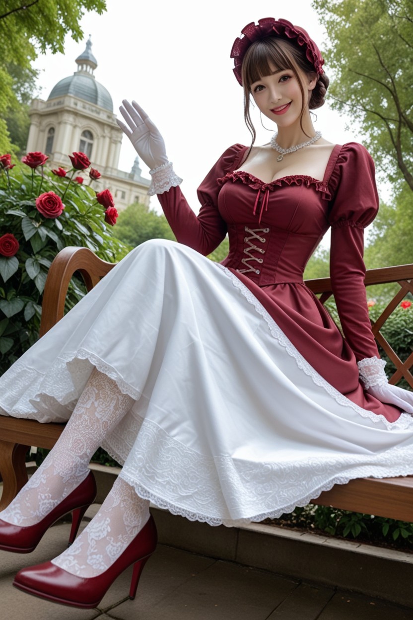 No Missing Fingers, Bust Shot, Elegant Stair Case Porno IA Asiatique