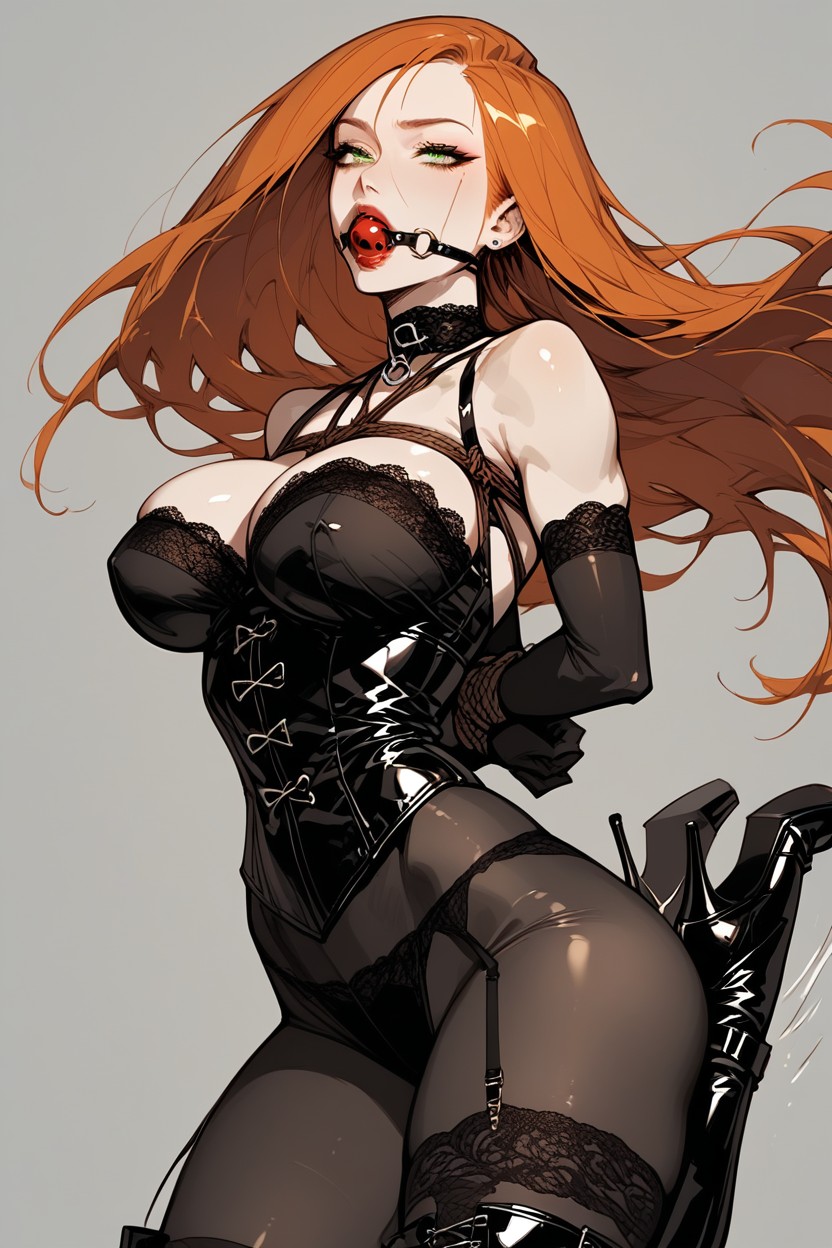 Bondage, Makeup, Puffy Breast Hentai AI Porn