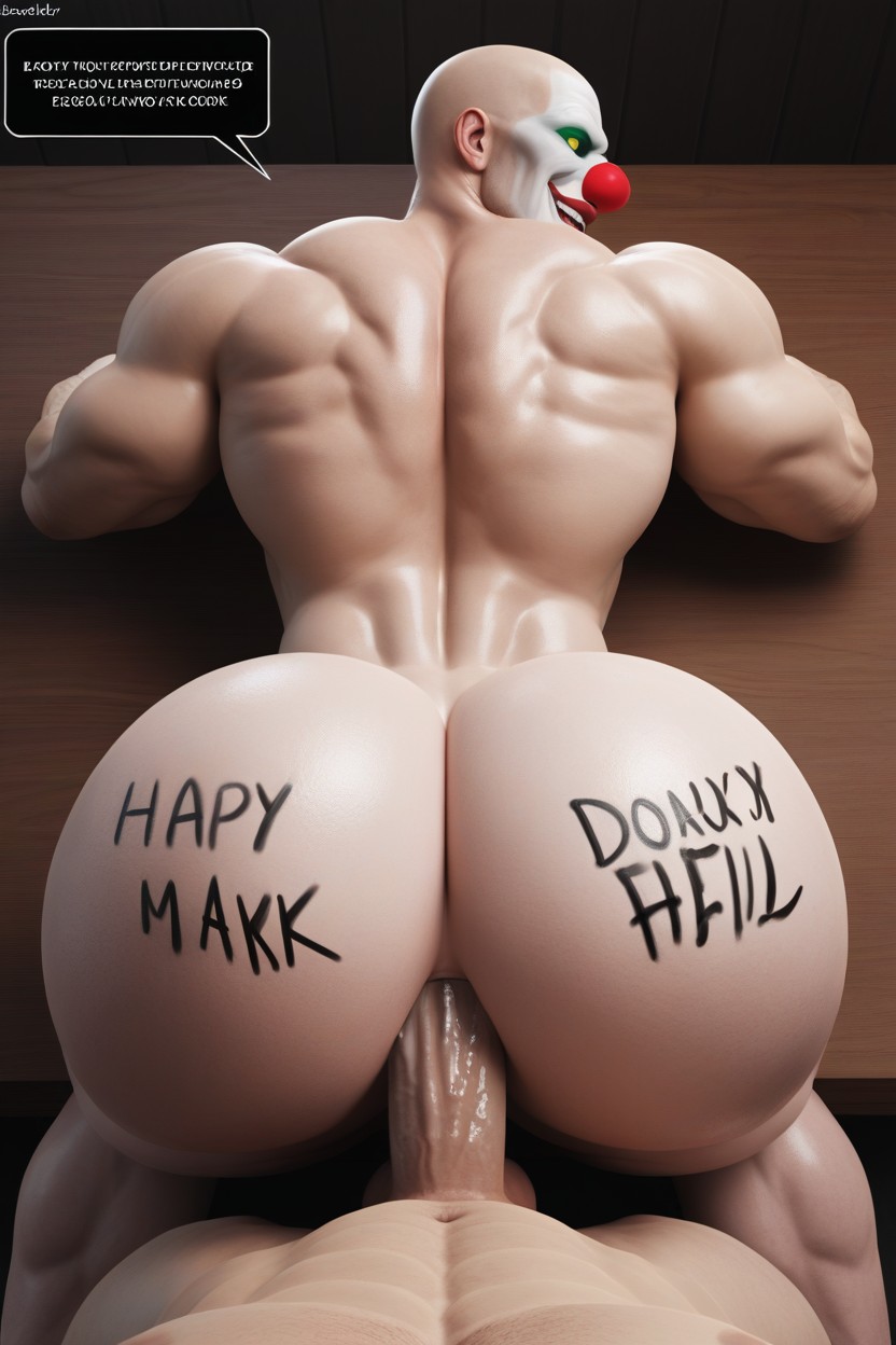 Bottom Is Fatally Milking The Top, Bottom Is An Evil Clown, Hole Is Powerful Porno IA Gay