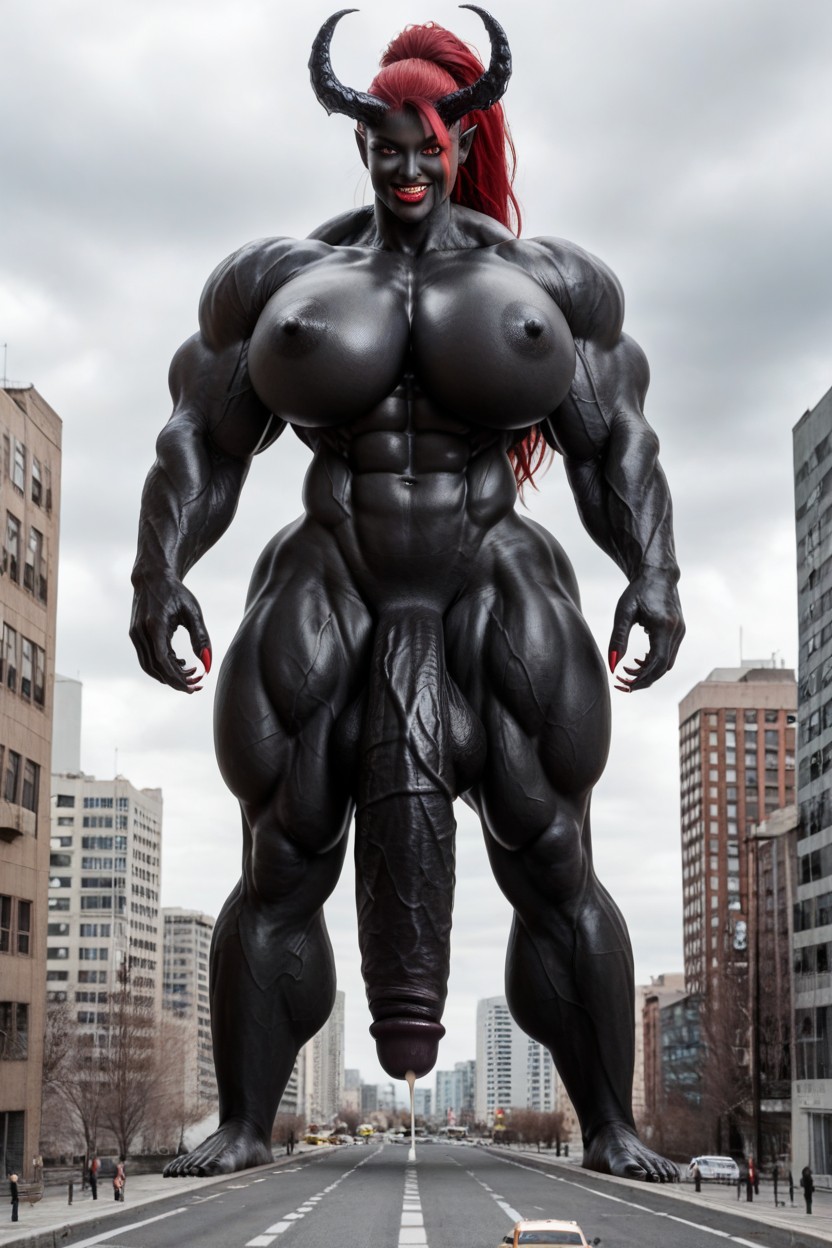 Toned Muscles, Long Ponytail, Elf Ears Porno shemale IA