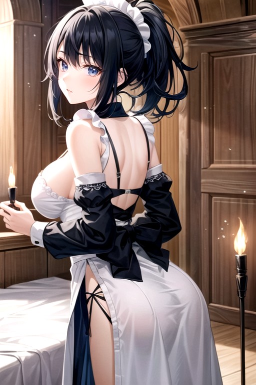 Calm, Big Bed, Japanese Hentai AI Porn