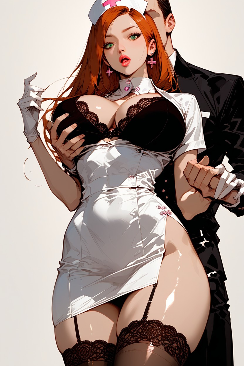 Soft Light, Man Groping Breasts, Hard Shadow Hentai AI Porn