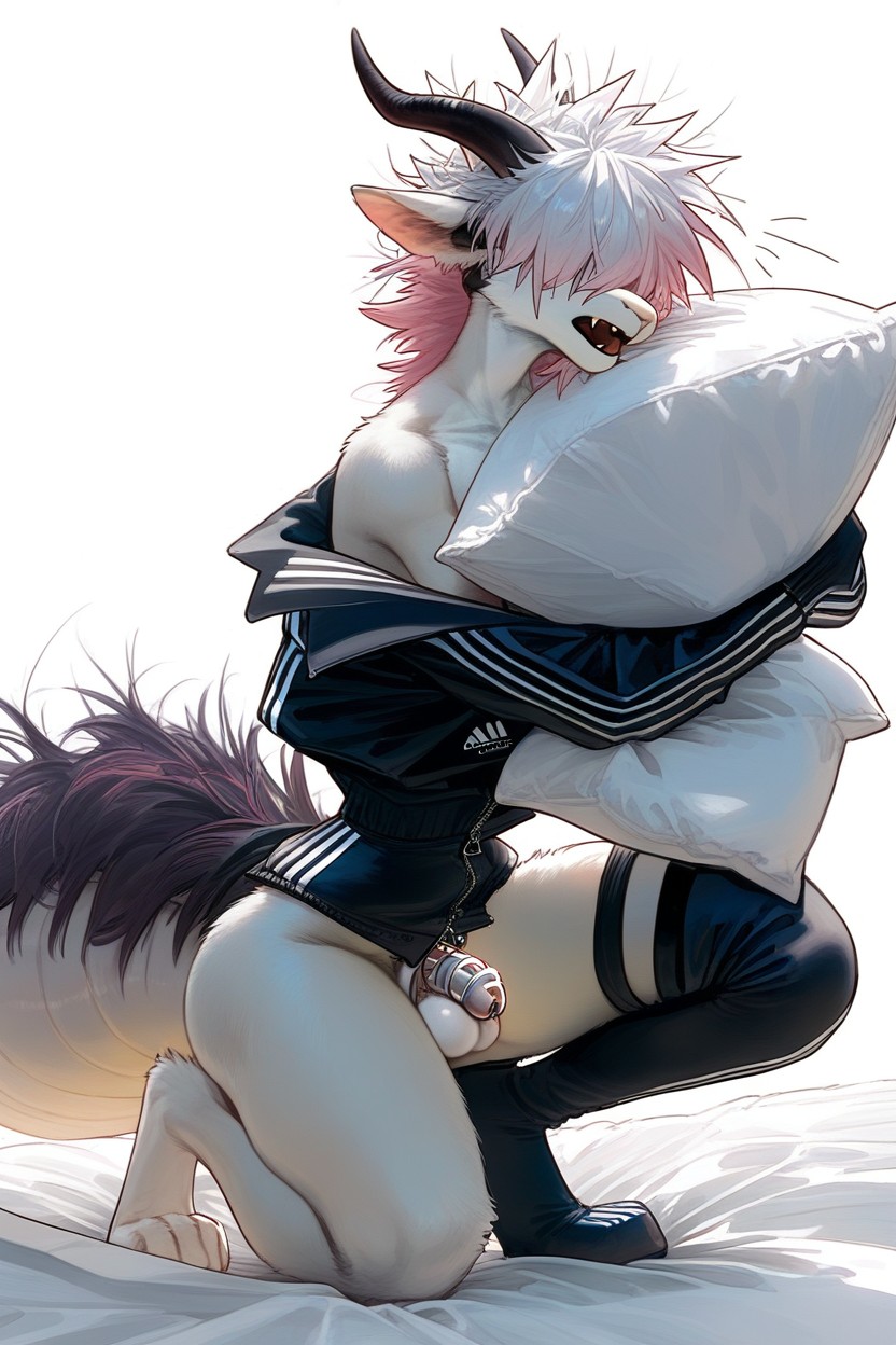 Detailed, Bending Over, Tired Face Furry AI Porn