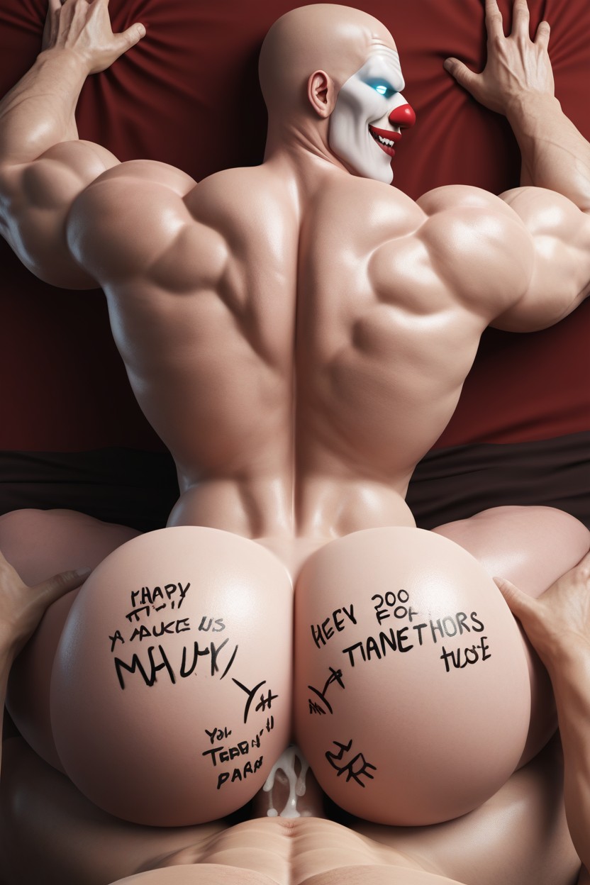 Fucking, Power Bottom, Vue Arrière Porno IA Gay