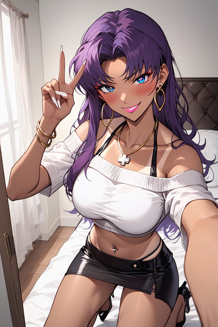 Blue Eyes, 25+, Misato From Evangelion Hentai AI Porn