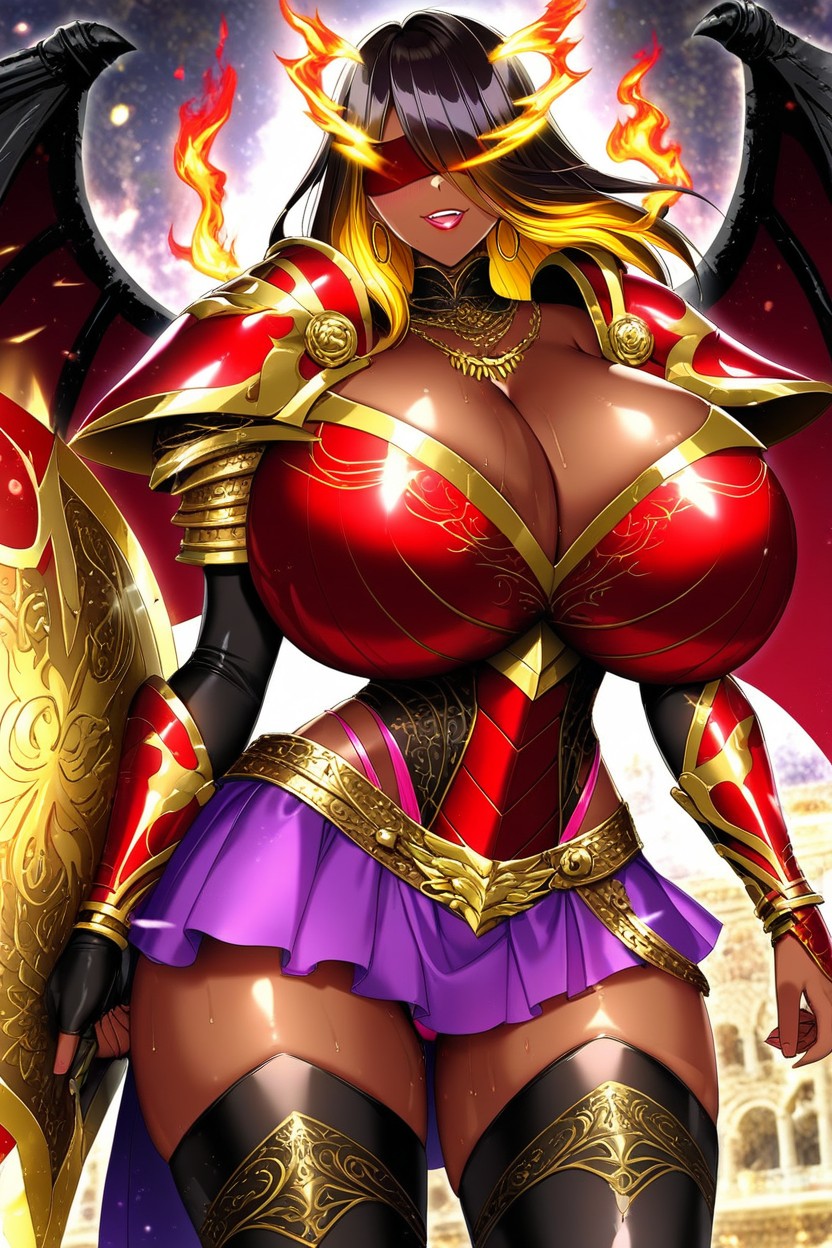 Motto Haramase Honoo No Oppai Isekai Chou Ero Succubus Gakuen, "tawna Bandicoot", Fort In Background Porno ebony IA