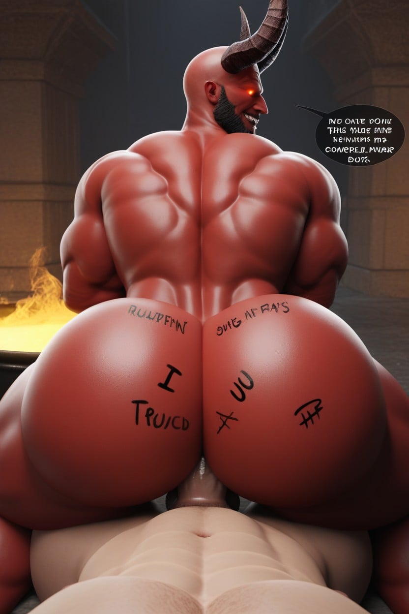 Looking At Viewer, Hole Always Kills, Bottom Looks Evil AI Gay Porn