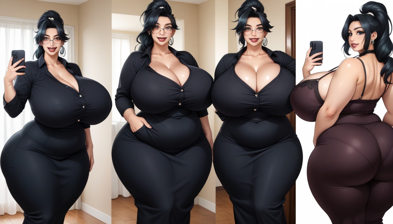 The Most Mega Ultra Hyper Enlarging Ultra Fat Breasts Expansion, Thick Thighs, Extremely Large Ass BBW AI Porn