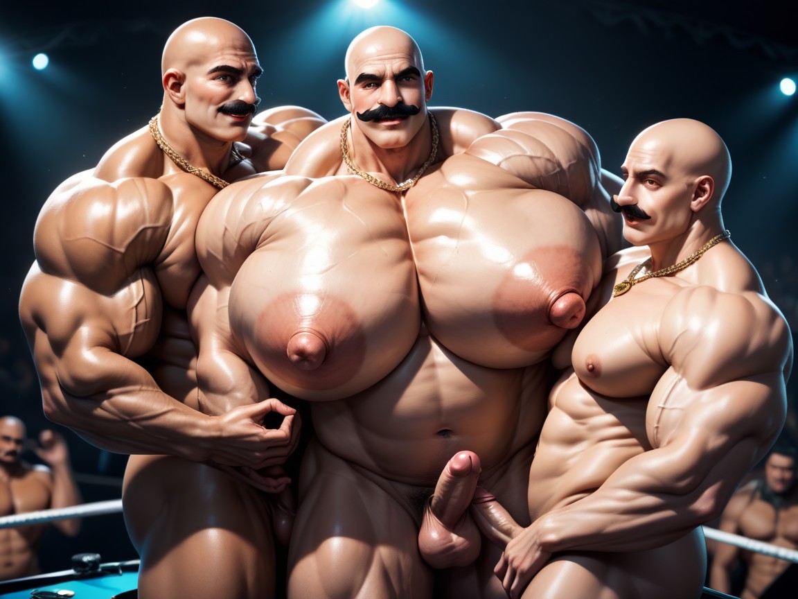 Harem, Full Nelson, Thick AI Gay Porn