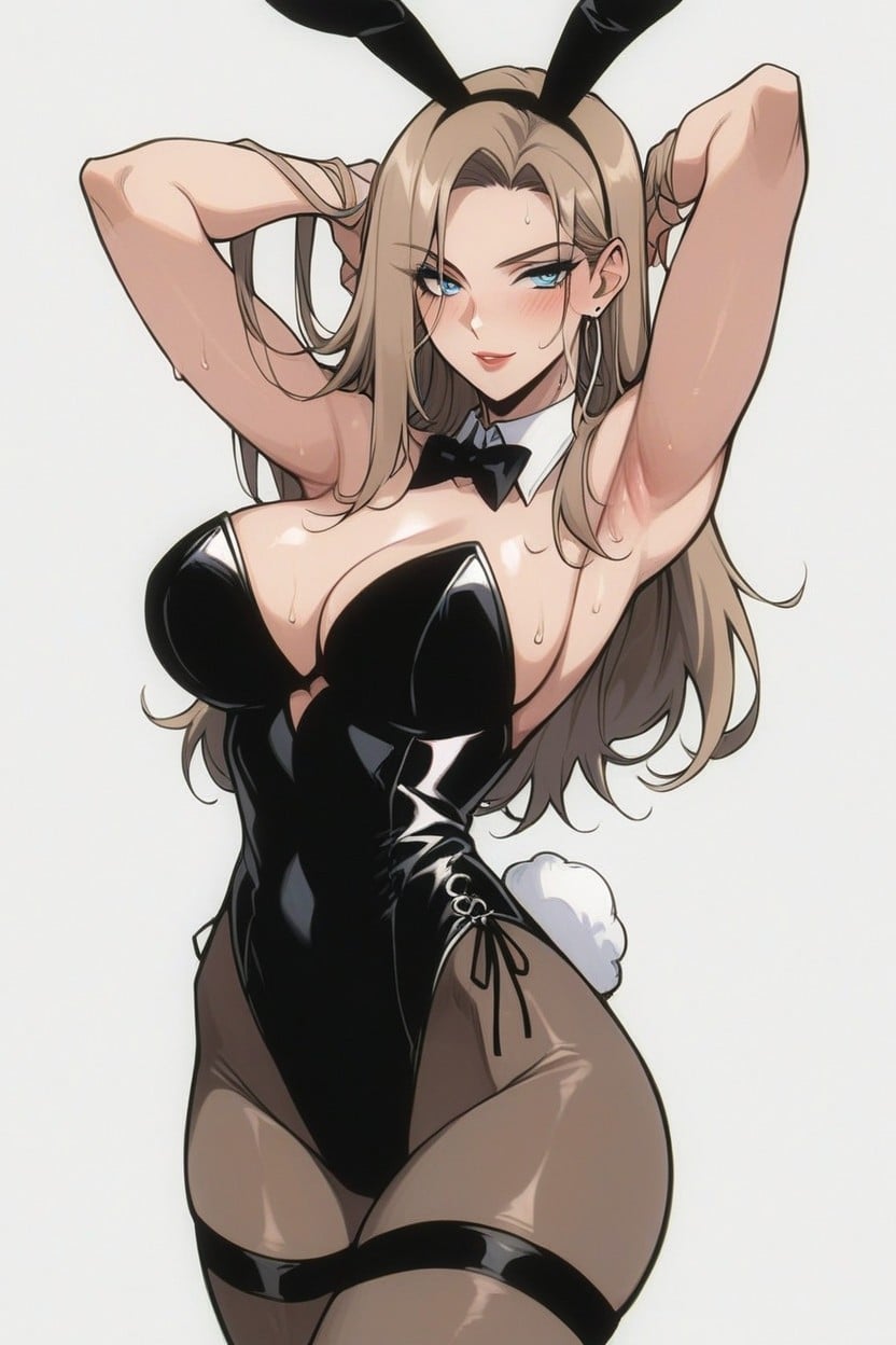 Shiny Skin, Seductive Smile, Blush Hentai AI Porn