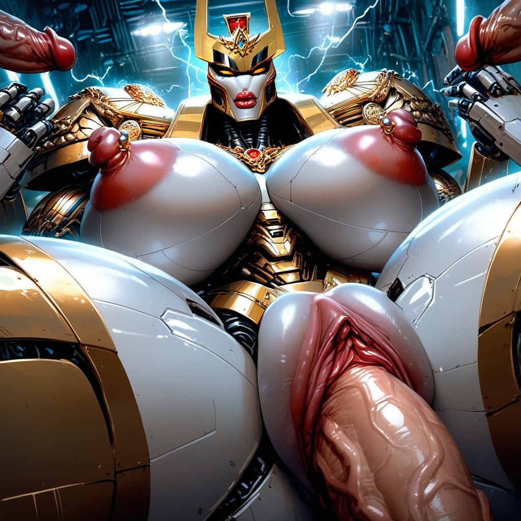 Huge Robot Cocks, Full Armor, Puffier AI Porn