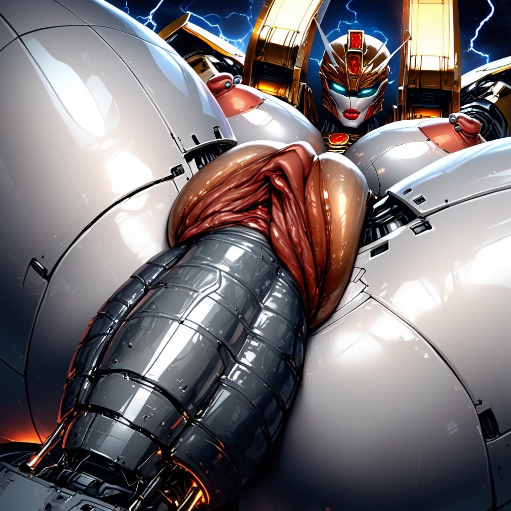 Lights, Hyper Puffy Swollen Labia, Futuristic Robot AI Porn