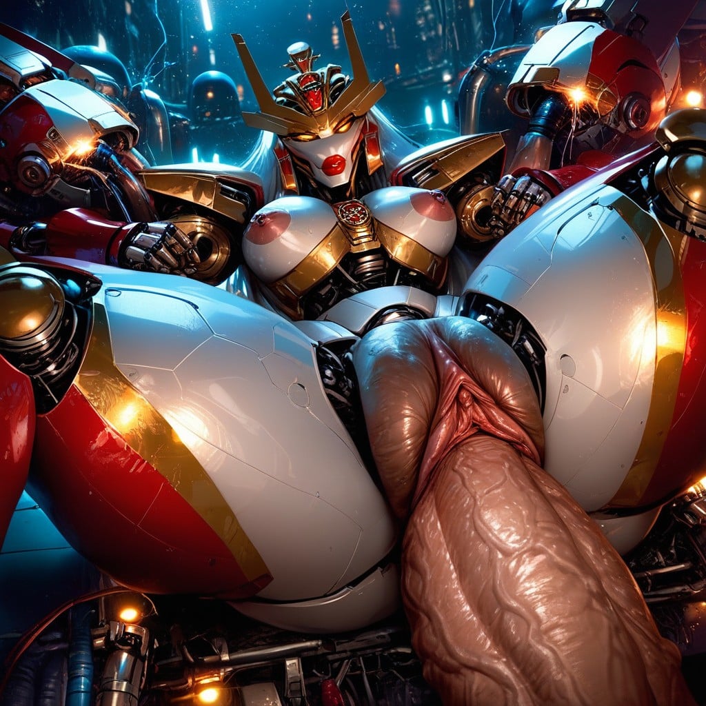 Massive Labia, Fucking Robots, Huge Textured Machine Cocks AI Porn