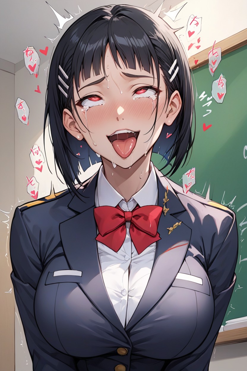 Curvy Figure, Light Skin, Standing Hentai AI Porn