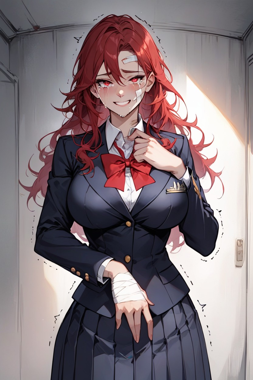 Injured, Curvy Figure, Trembling Hentai AI Porn