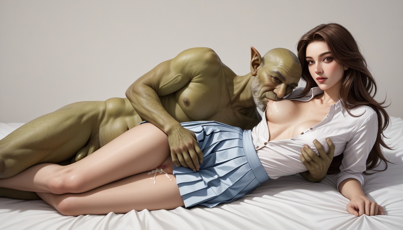 Arched Back, Ugly Green Goblin, Looking At Viewer AI Porn