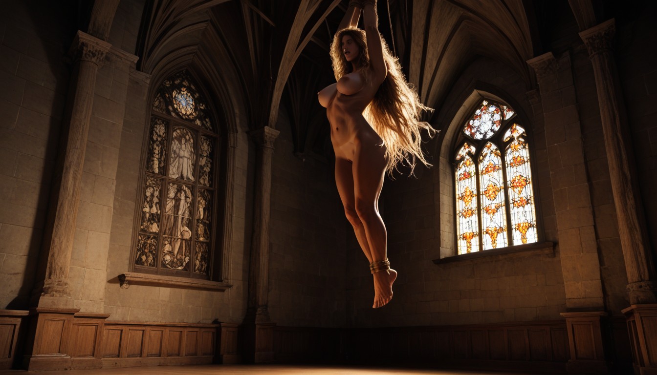 Night, Stretched To The Maximum, Inside Church AI Porn